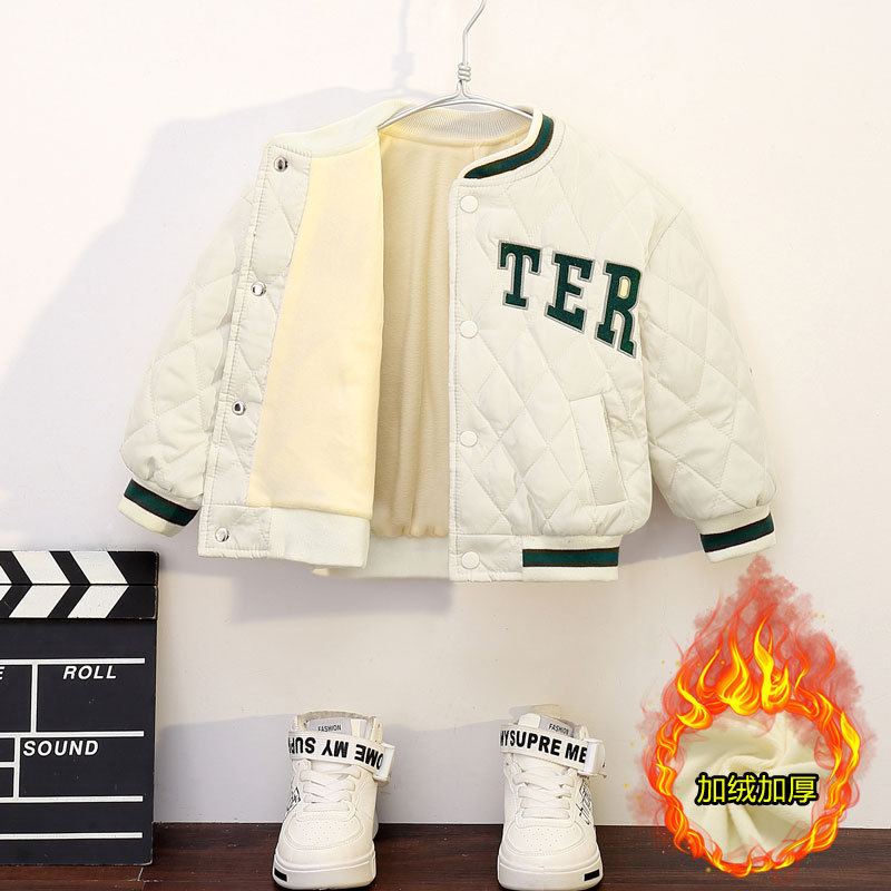 Korean baseball jackets for children, thickened cotton-padded jackets for boys and girls, and cotton-padded jackets for babies in spring, autumn and winter are all bestsellers details Picture