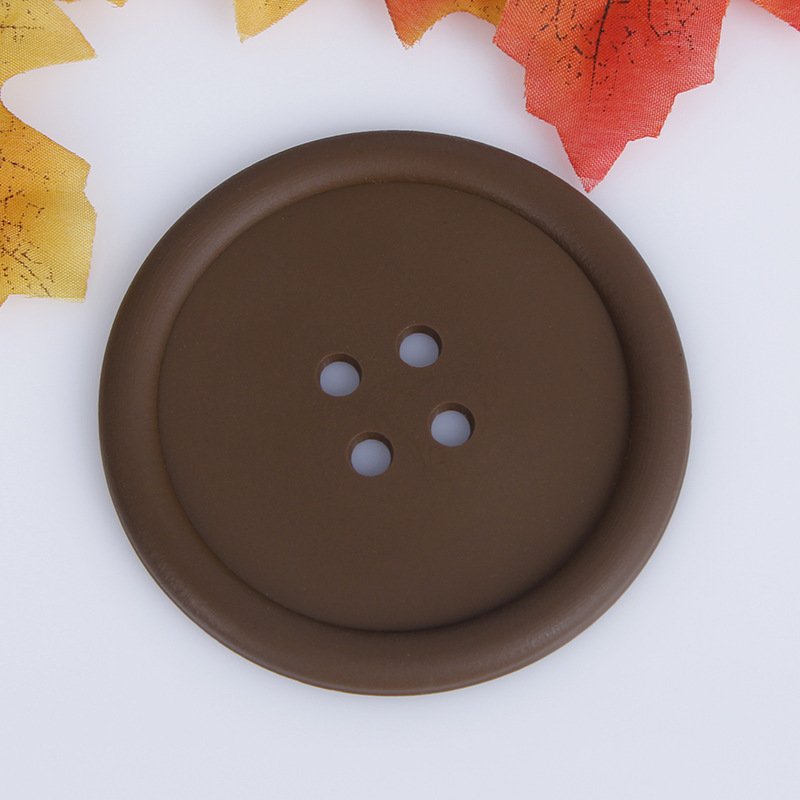 Creative home PVC soft rubber button coasters Application Scenario