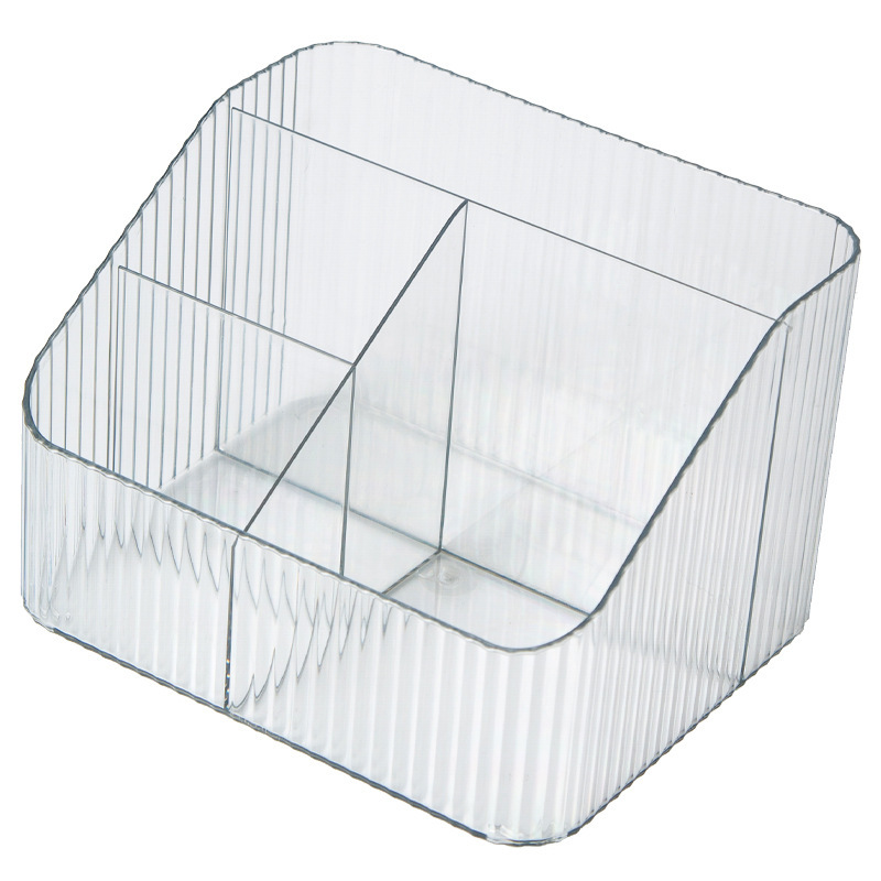 Desktop Storage Box Living Room Coffee Table Transparent Organizing Box Student Dormitory Desk Stationery Makeup Brush Sundry Storage Box Item Picture