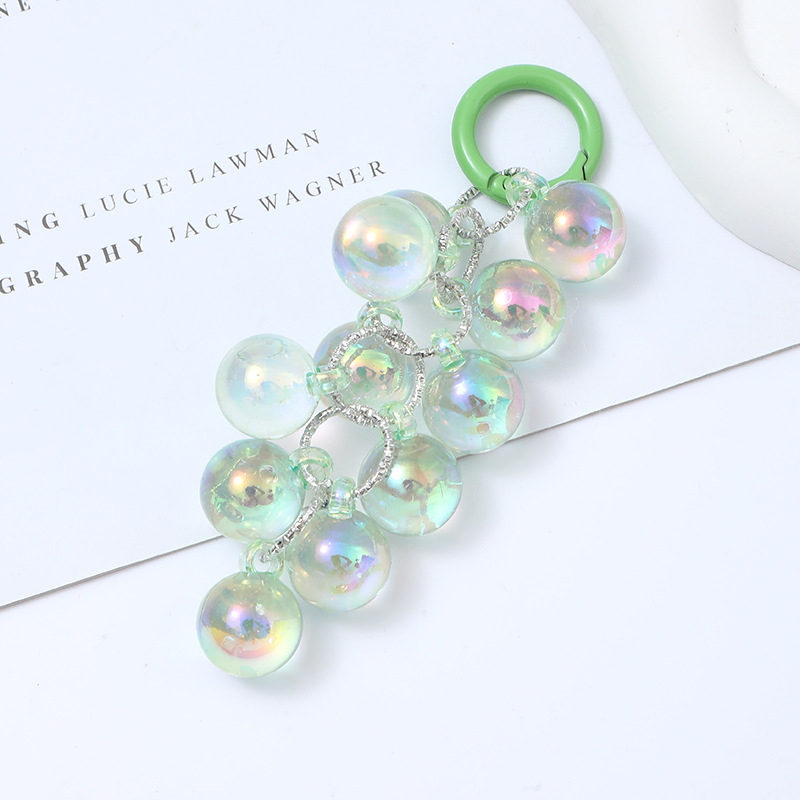 Acrylic Hand Beaded Large Grape String Open Blind Box Combination String Mobile Phone Chain Key Chain Specification drawing