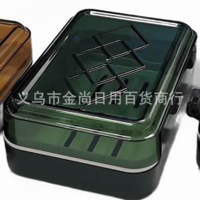 Household bathroom storage soap box, simple box, 2-yuan wholesale plastic soap box, soap box, draining and flip-top soap box details Picture