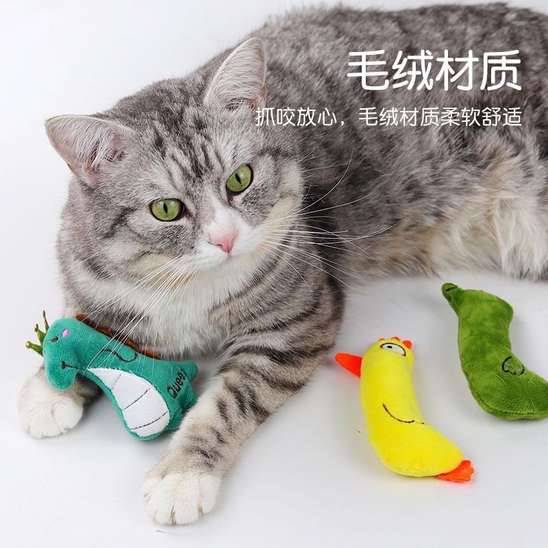 宠物毛绒玩具含猫薄荷猫咪玩具跨境互动玩乐宠物用品 猫玩厂家详情图4