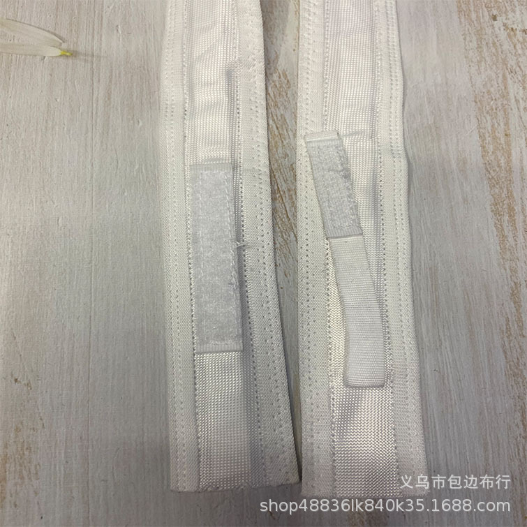 厂家直供62CM粘贴毛绒魔术贴拉毛布调节帽带涤纶涤棉压花帽带