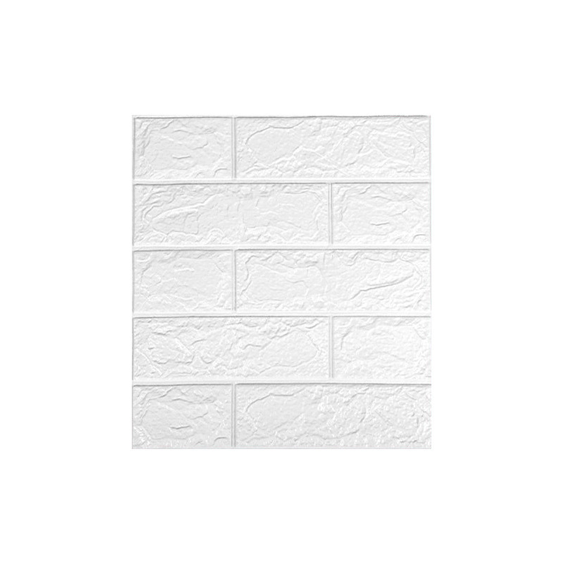 Cross-Border 35X38.5 Small Size 3D Brick Wall Wallpaper Xpe Waterproof Self-Adhesive Wallpaper Item Picture
