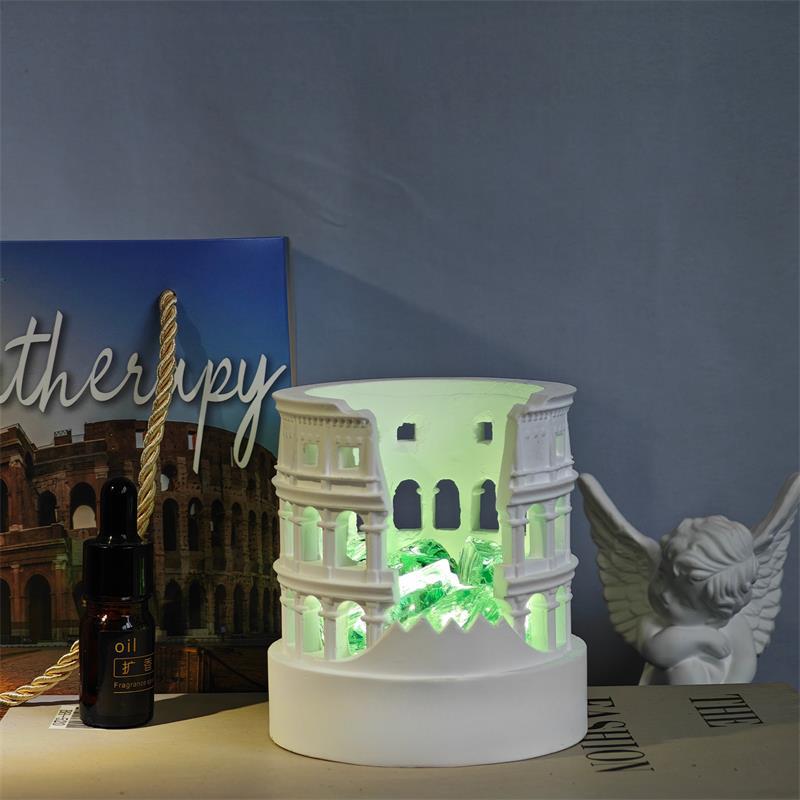 Ancient Roman Colosseum aromatherapy diffuser stone night light Birthday gift, bedside atmosphere aromatherapy lamp as a gift for boys details Picture