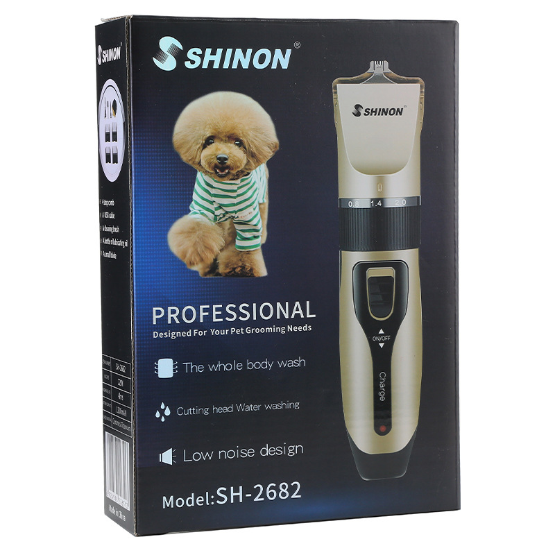 Cross-border wholesale of rechargeable dog shavers, ceramic hair clippers, large dog and cat hair clippers, pet electric hair clippers SHINON Item Picture