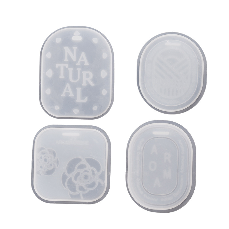 diy camellia gypsum nameplate silicone mold wardrobe car AROMA wax sheet Aroma diffuser stone mill Item Picture