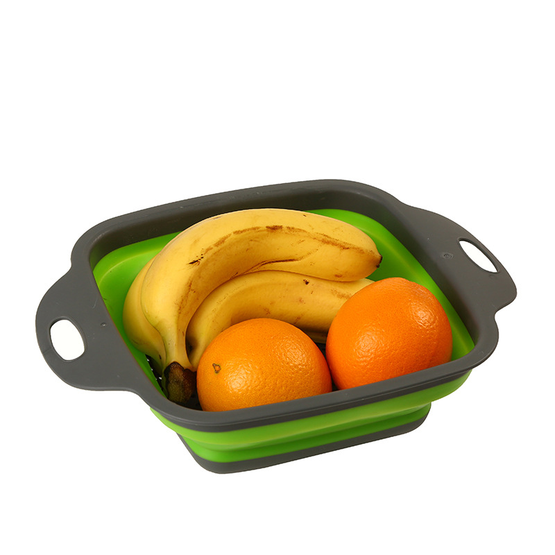 Household Hanging Wall Kitchen Sink Can Be Folded Portable Retractable Multi-Functional Portable Drain Washing Basin Grape Drain Basket Item Picture
