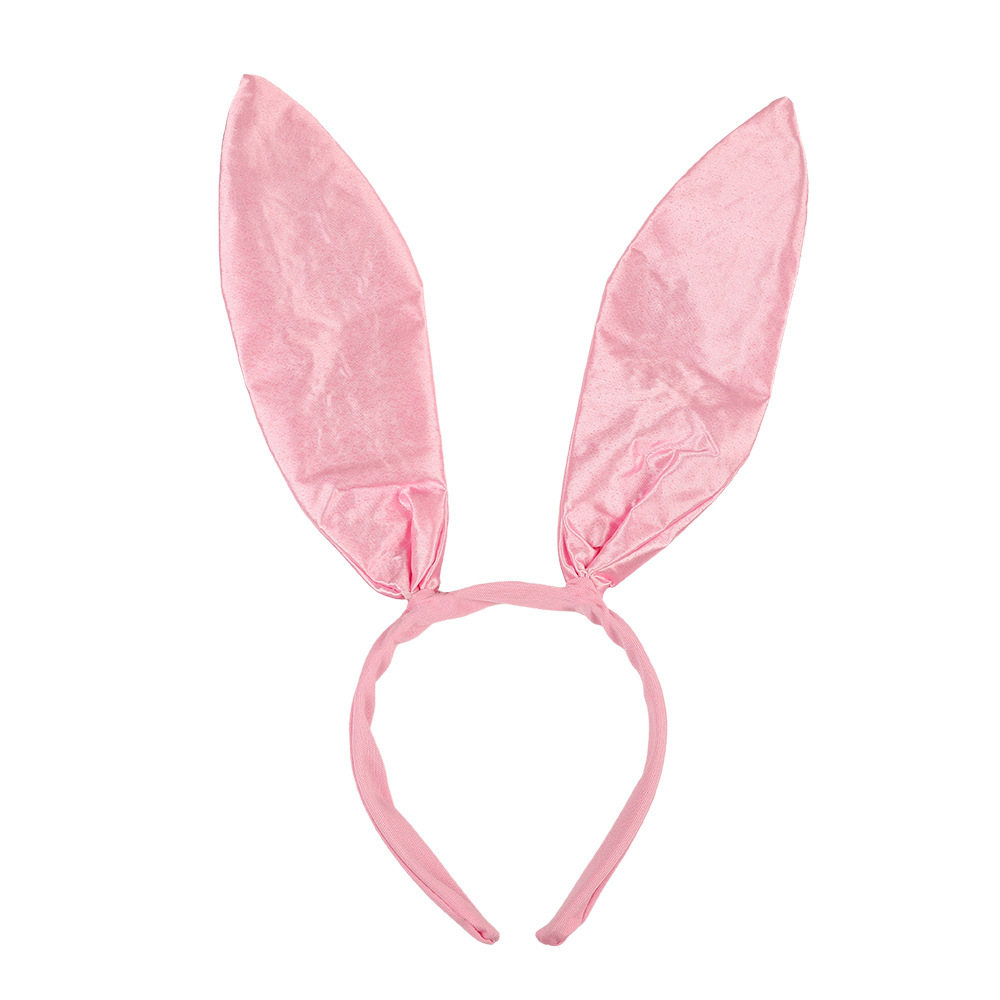 Halloween rabbit ear tinted fabric hair band, single party dance, Cosplay sexy bunny girl hair clip wholesale Item Picture