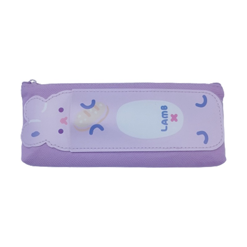 韩版卡通双层白底实物图