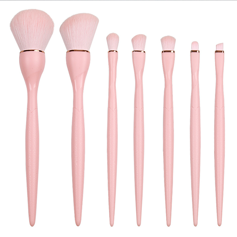Curvature Small Waist Makeup Brush Set Blush Brush Eyeshadow Brush 7 Complete Makeup Tools Makeup Brush Set Specification drawing