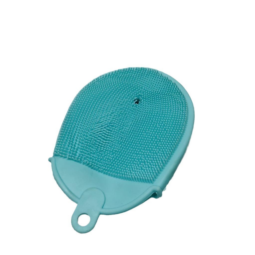 Silicone Bath Towel Massage Rub Back Bath Brush Soft Hair Scrub Brush Video Live Supply Rs-300211 Specification drawing