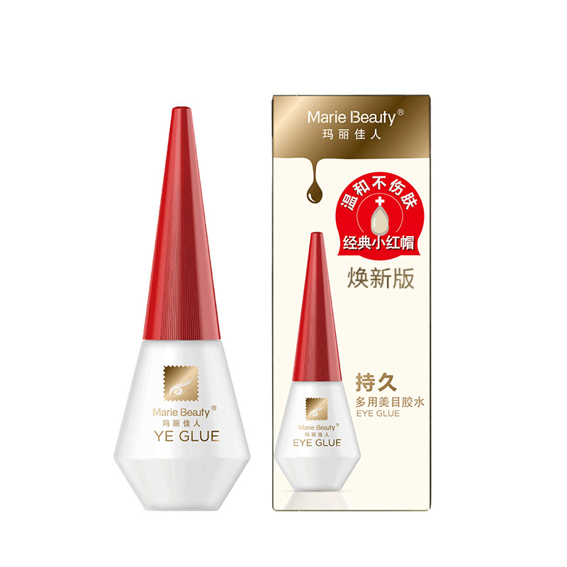 Mary Beauty False eyelash Glue is transparent, traceless, invisible, quick-drying, super sticky, and a multi-purpose false eyelash glue Item Picture