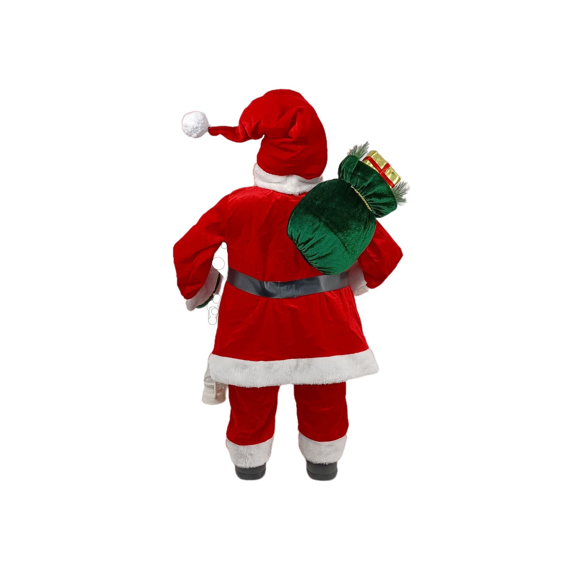 Cheung Chau Christmas Factory Directly Provides 80Cm Standing Santa Claus Christmas Decorations Christmas Scene Decoration Christmas Gifts Display Santa Claus details Picture