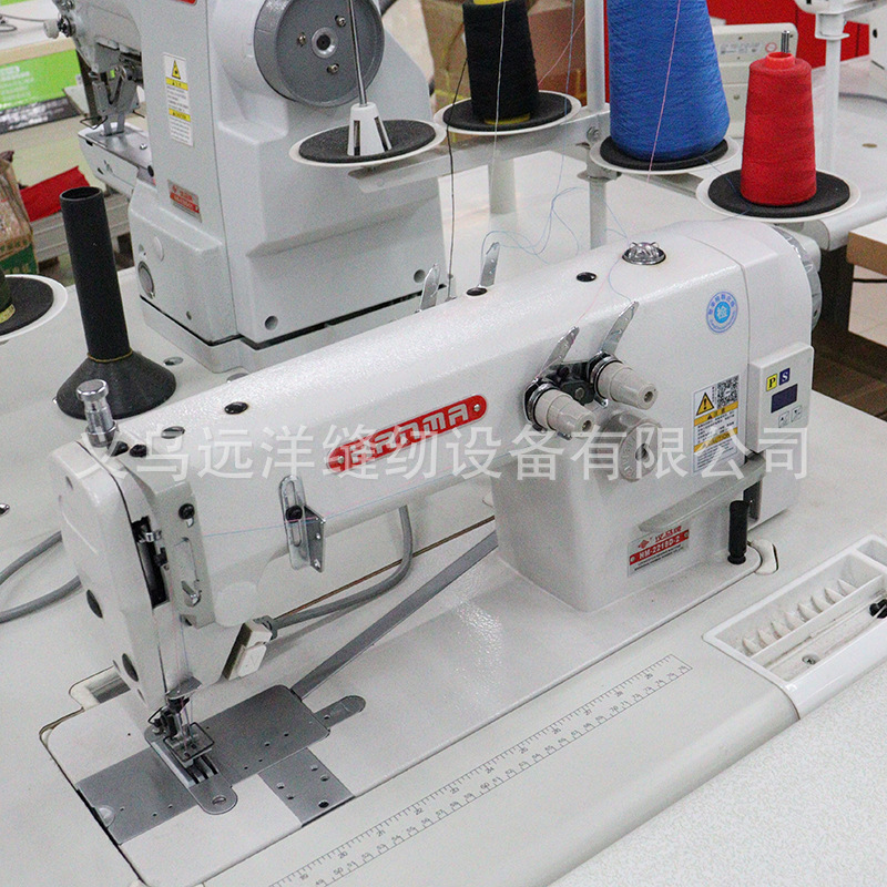 The direct drive 2218 chain flat sewing machine, chain single-needle, double-needle and triple-needle sewing machines, and chain flat car are guaranteed for one year details Picture
