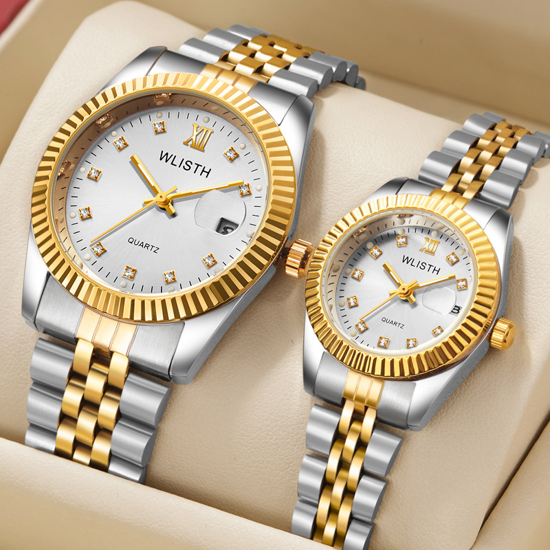 男士手表时尚休闲夜光女士石英表情侣手表欧美跨境手表现货 批发图