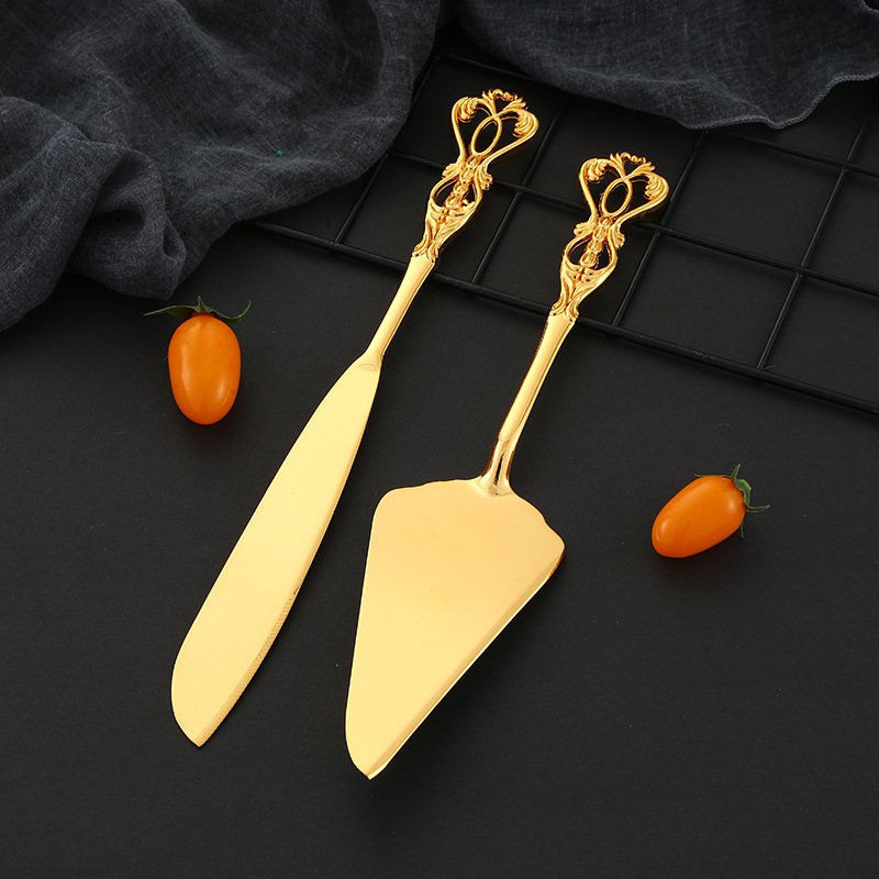 European Knife And Fork Tableware High Appearance Level Home Restaurant Western Food Cake Pizza Baking Tools Western Knife And Shovel Combination Application Scenario