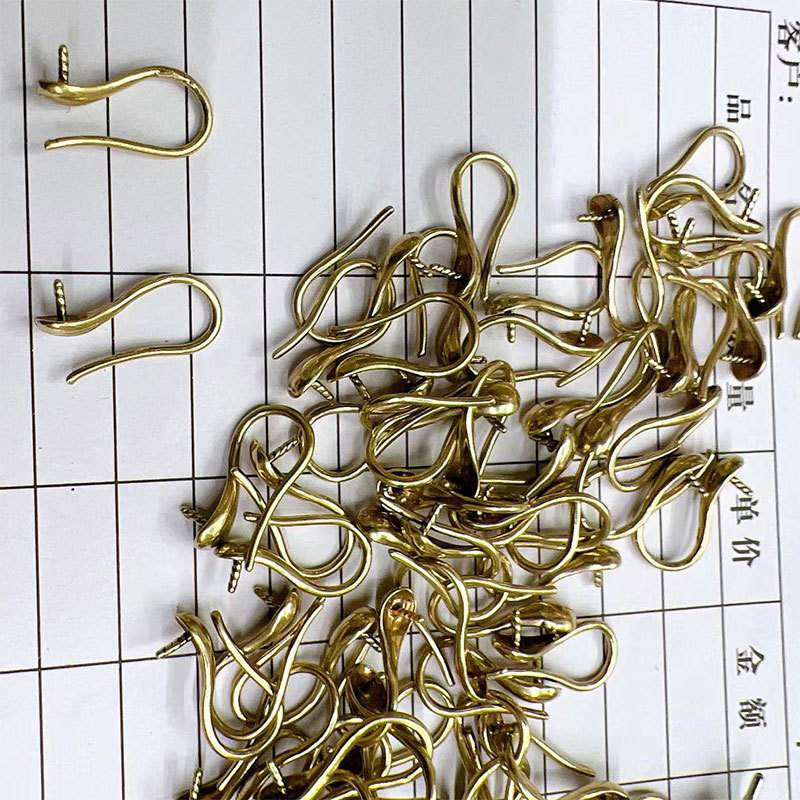Simple semi-finished ear hook accessories with needle position, Diy ear hook jewelry accessories, earrings, half-hole bead cap earrings Specification image