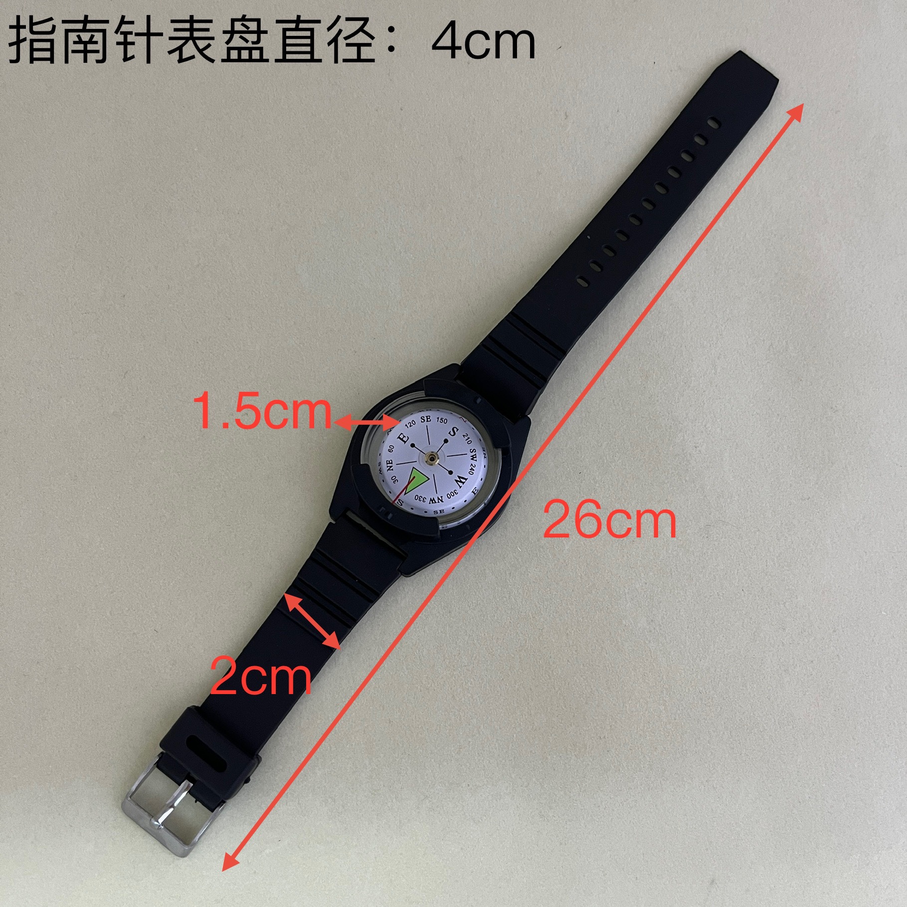 A watch-style diving compass with a strong magnetic wristband and adjustable multi-functional compass for outdoor diving Application Scenario