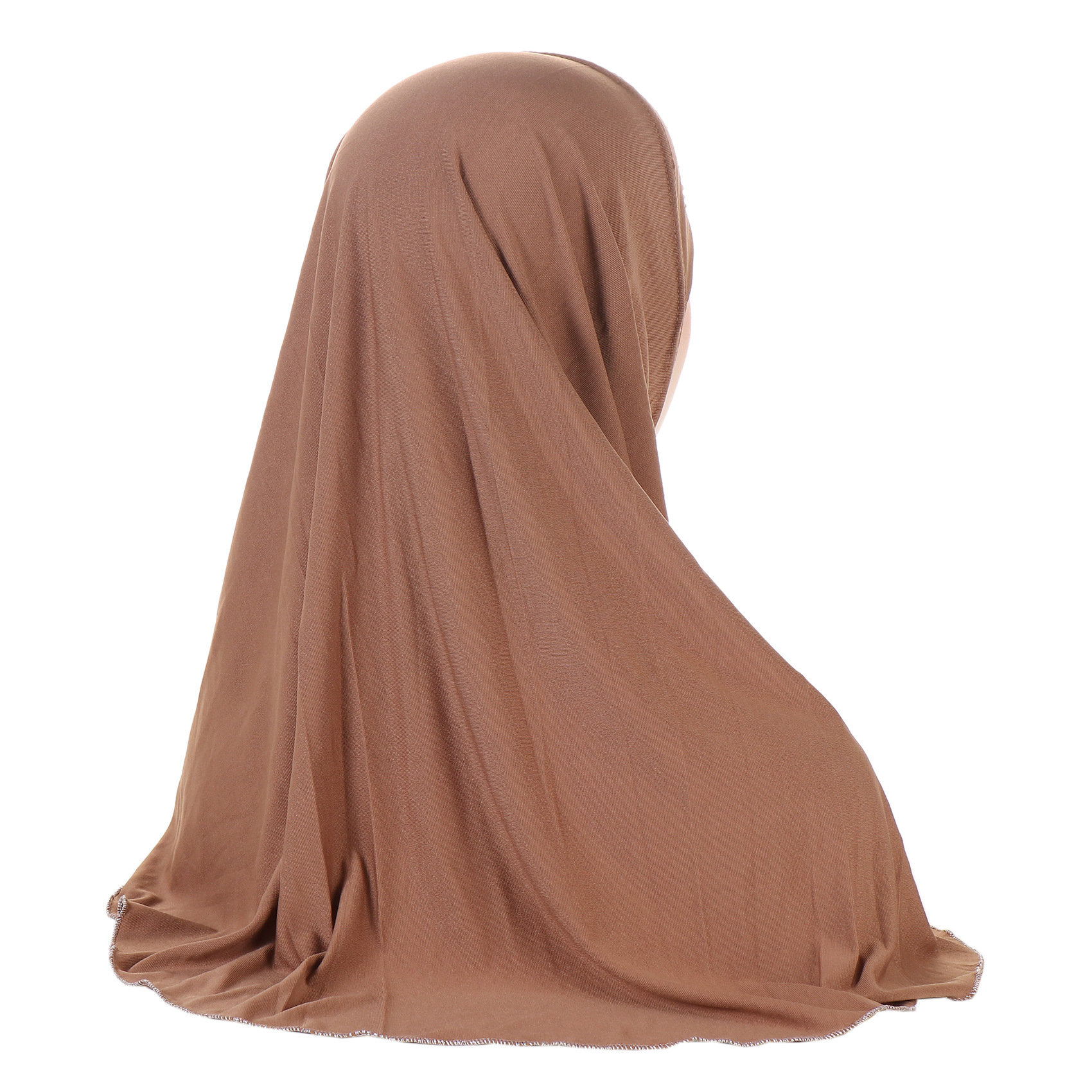 Cross-Border Foreign Trade New Muslim Headscarf Middle East Headscarf Hat Ladies Solid Color Hood In Stock Item Picture