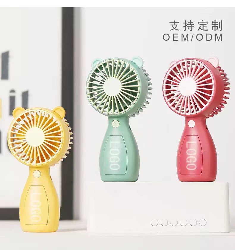 New portable charging handheld fan mini desktop for cute pets, student dormitory, office, outdoor USB charging Specification image