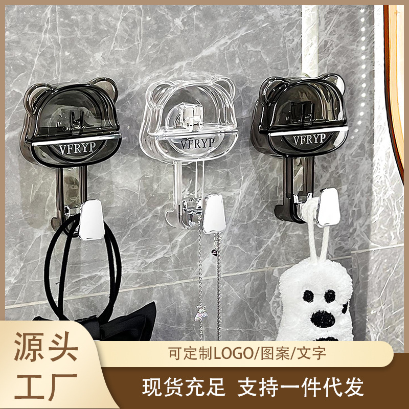 浴室吸盘挂钩无痕免打孔真空强力承重粘钩厨房卫生间门后挂钩