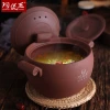 Tao Bao Wang Selenium Double-lid Soup Pot, an old-fashioned unglazed clay pot, high-temperature resistant, open flame gas stove, and a clay pot for stewing dishes details Picture
