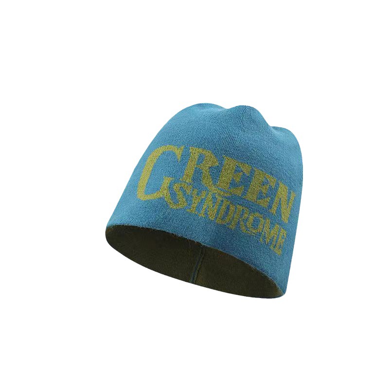 Jennie Jinzhini Same Hat Song Jihyo Double-Sided Letter Woolen Hat Autumn And Winter Warm Tide Brand Knitted Hat Item Picture