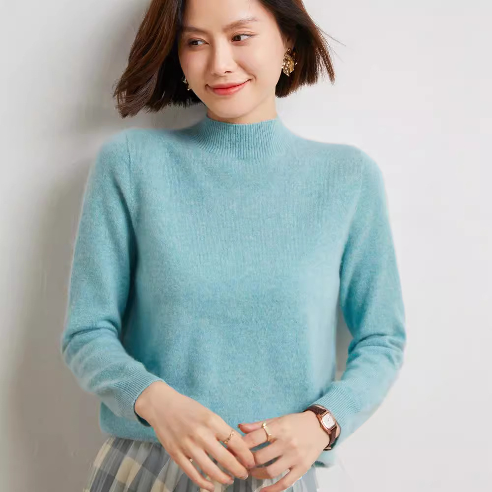 女式羊毛衫实物图