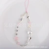 Original silver-white star-shaped heart bear beaded mobile phone chain, ccd camera chain, girls' mobile phone case decorative lanyard pendant Application Scenario