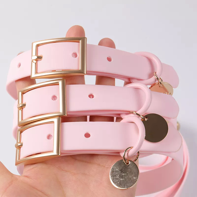 Cross-border source pet waterproof dog collar leash, small and medium-sized dog anti-breakaway chest and back dog leash