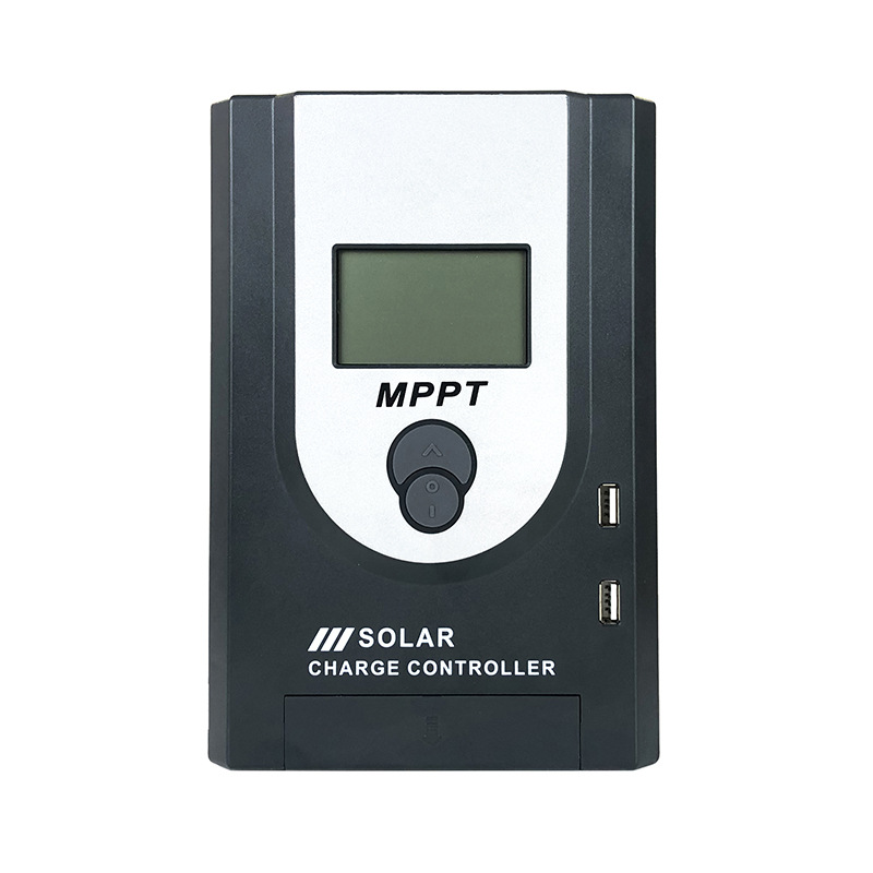 晟阳厂家mppt太阳能控制器10A-60A自动识别12V/24V光伏mppt控制器白底实物图