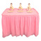 pe桌布桌围ins防水儿童生日婚礼派对酒店装饰一次性塑料桌裙定制图