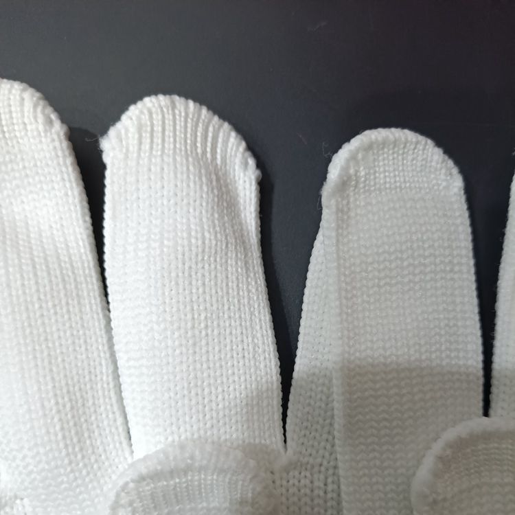 Nylon white protective gloves working gloves protective gloves wholesale supply of men's and women's gloves Specification drawing