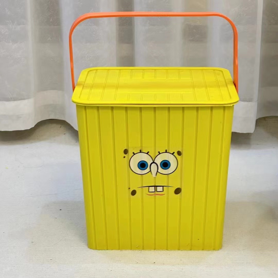 草莓熊方形多用桶可坐人钓鱼桶手提桶收纳凳带盖洗澡桶收纳桶乐高详情图4