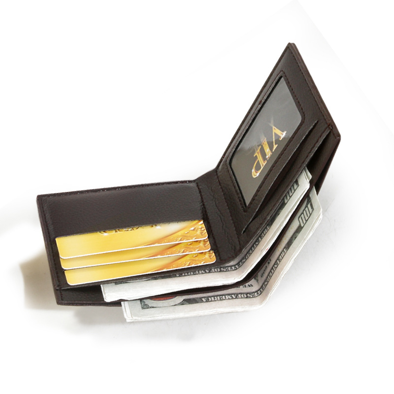 2022 New Cross-Border Source Pu Change Wallet Card Bag Men's Wallet Short Source Manufacturer Wallet Wholesale Item Picture