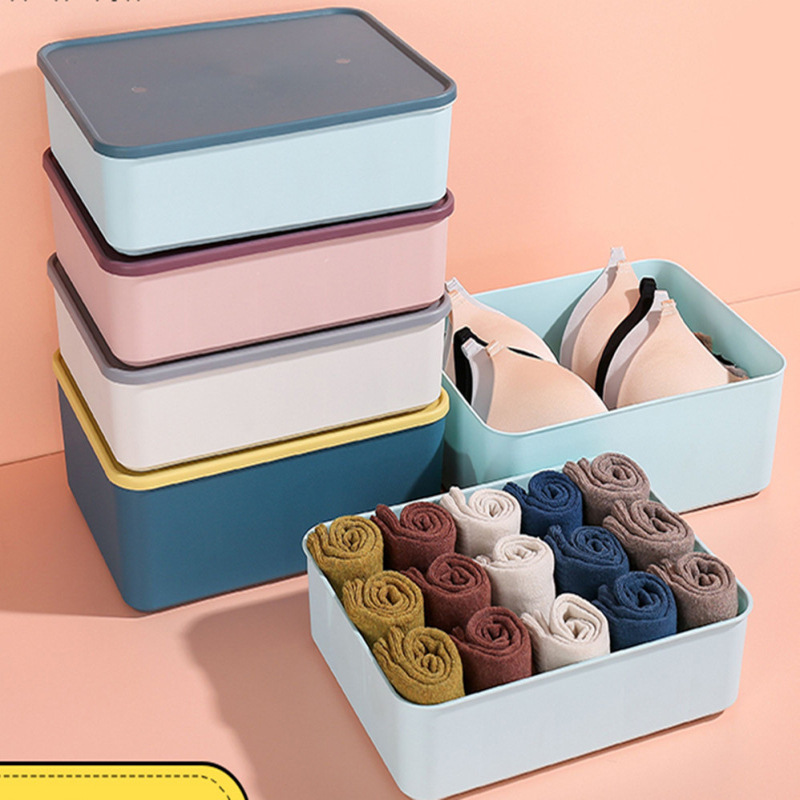 Underwear storage box, multi-functional miscellaneous items, underwear storage cabinet, essential storage box for student dormitories, cosmetic box 0750