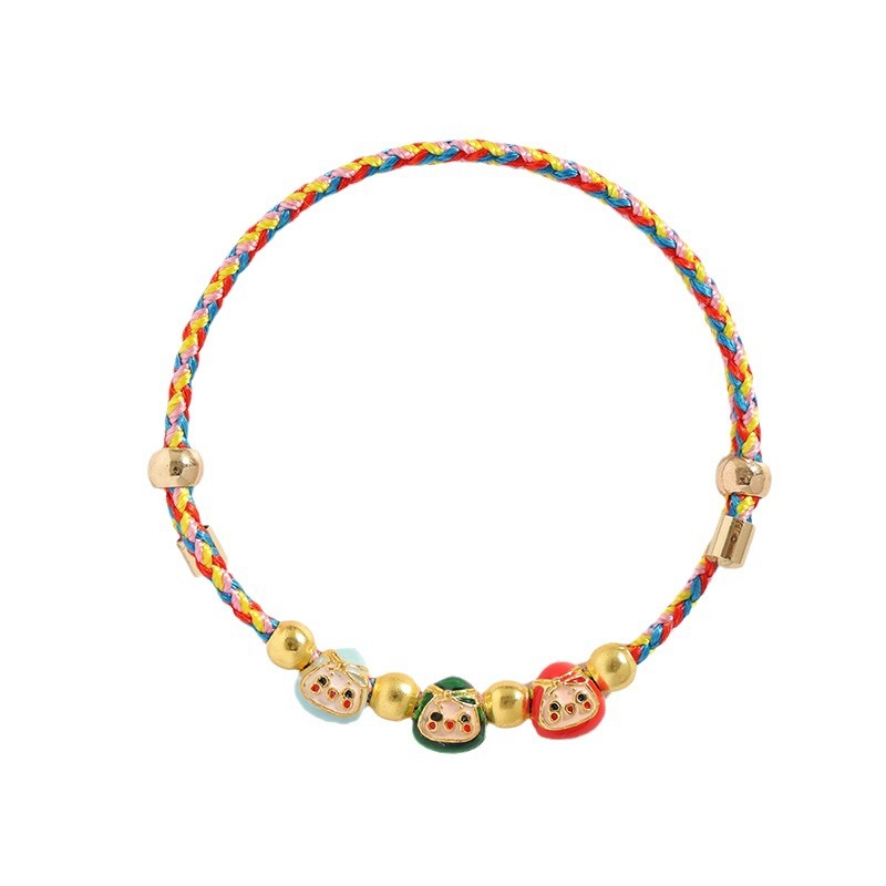 Wholesale of new five-color rope bracelets for the Dragon Boat Festival, hand-woven zongzi, and five-color rope accessories for children and babies Item Picture