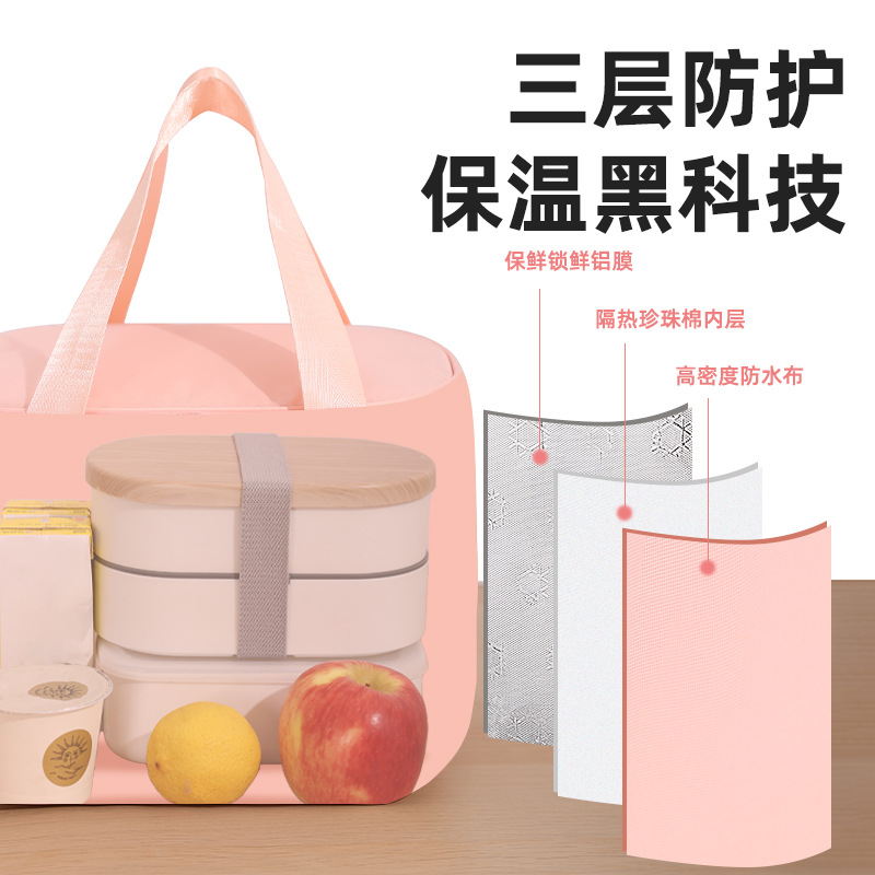 New energetic cartoon large cover meal packs for students to bring meals to work, insulated lunch box bags, meal packs and ice packs Specification image