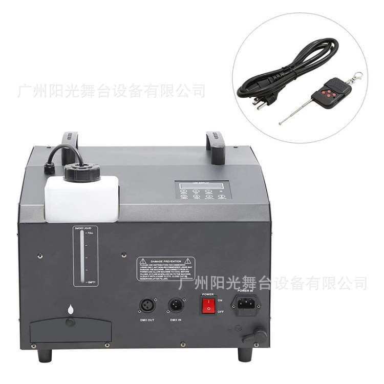 Original Stage Special Effect Smoke Bubble Machine Integrated Led Dual-Wheel Dmx Wedding Stage Remote Control Smoke Machine details Picture
