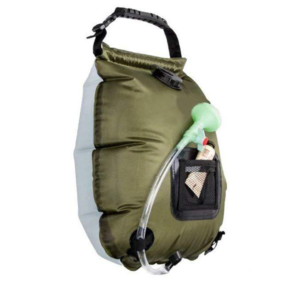 أكياس المياه ذات الاغتسال الحراري في الهواء الطلق الأخضر الأخضر 20L Bather Bag أكياس المياه القابلة للطي Item Picture