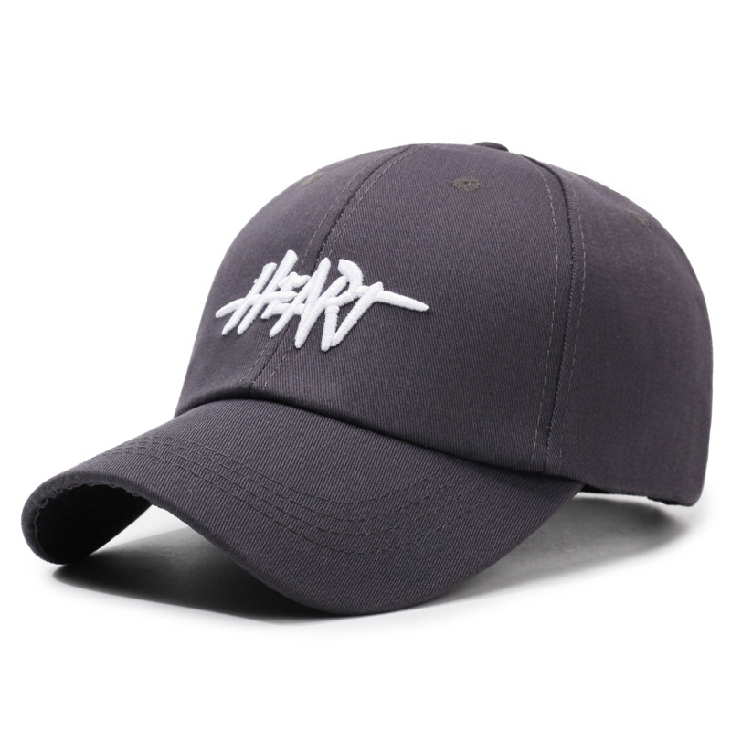 2025 New style baseball cap, charcoal grey hardtop baseball cap, men's and women's caps, Korean-style sun hat, large-head sun hat details Picture