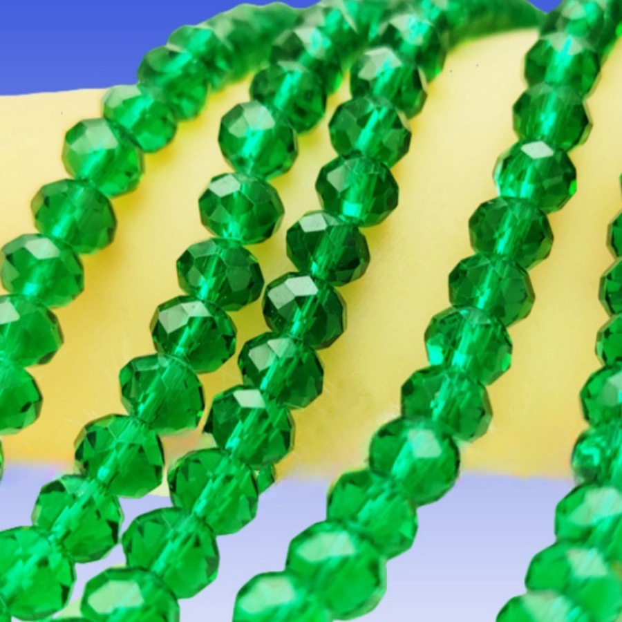 【 Wholesale of 10 Pieces 】 Electroplated AB colored crystal flat beads 1/2/3/4/6mm/8mm/10/12 jewelry accessories details Picture