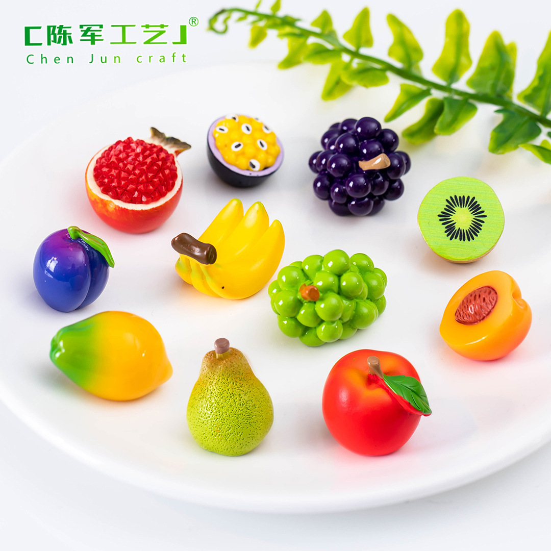 微景观创意写实仿真水果盲盒食玩装饰品配件娃屋迷你工艺品小摆件