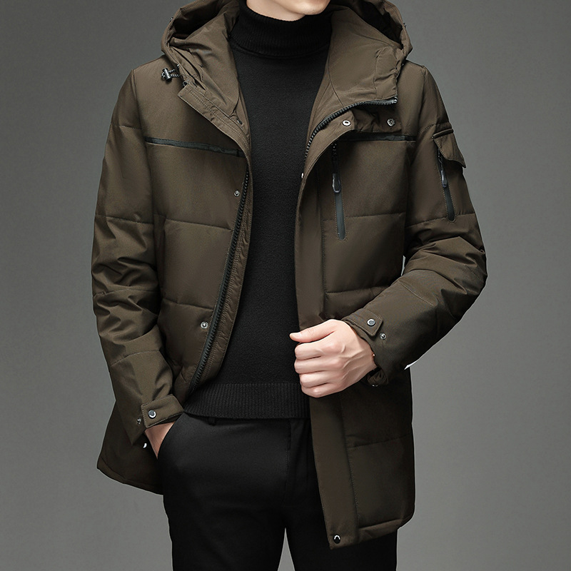New manufacturer wholesale club thickened down jackets for men, fashionable outdoor cross-border down workwear, Korean version details Picture