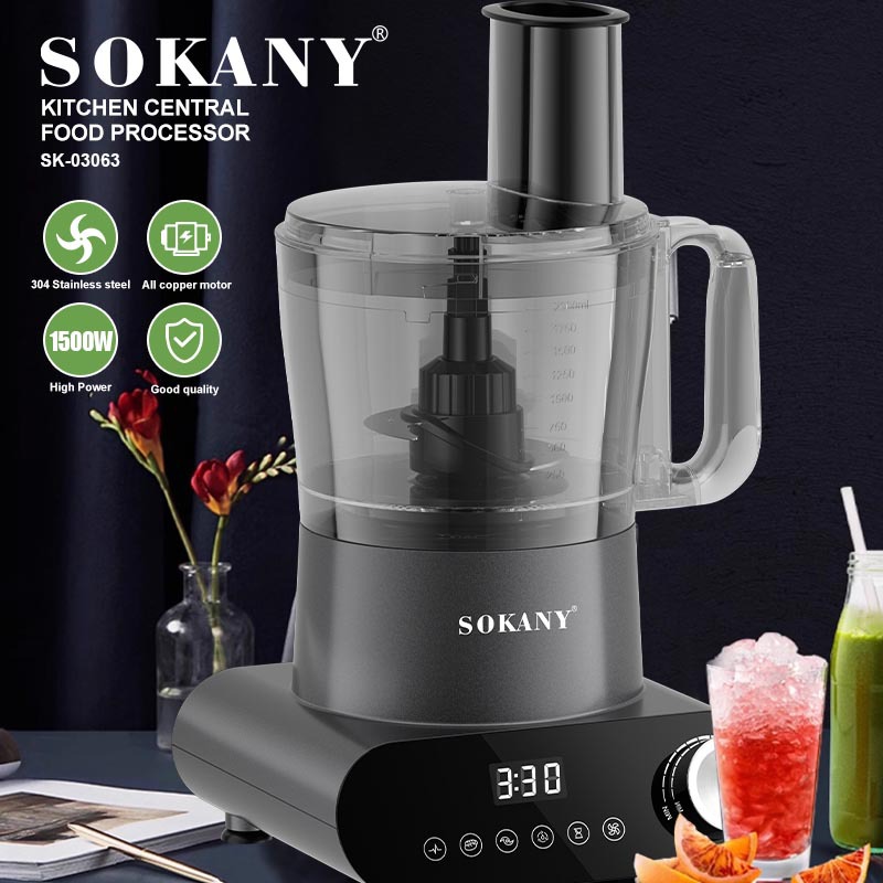 Foreign trade SOKANY03063 food processor, household 7in1 multi-functional blender, slicing, mincing, kneading and juicing machine