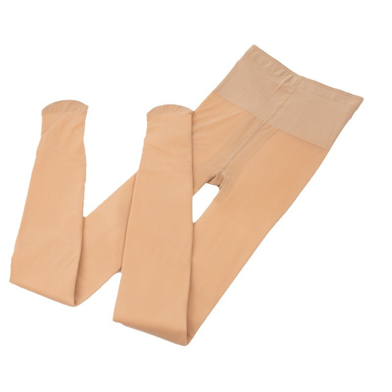 Sock stall, one-piece consignment, double-layer autumn and winter leggings, bare legs, nude feel, skin tone, winter warmth leggings, a must-have, women's fleece stockings, pantyhose, one-piece consignment Item Picture
