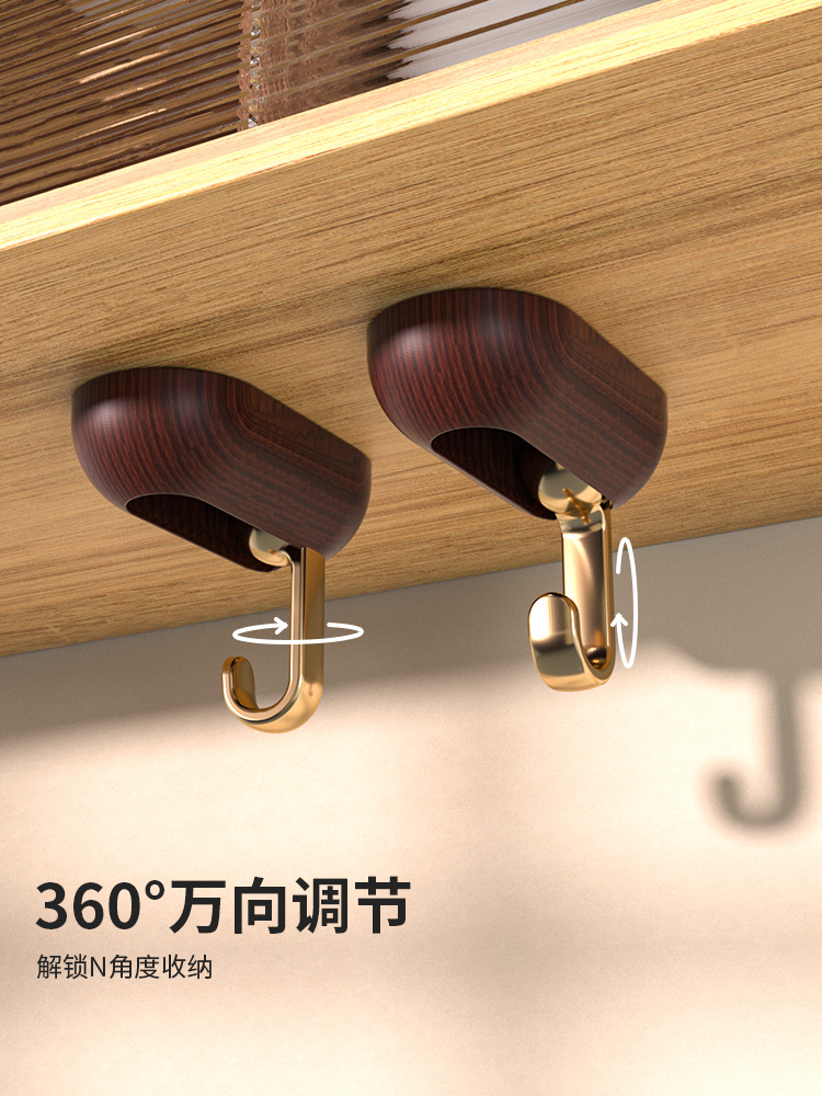 Wall-mounted hooks, no need for drilling, coat hooks, adhesive suction cups, load-bearing, traceless nail racks, strong adhesive hooks Specification image