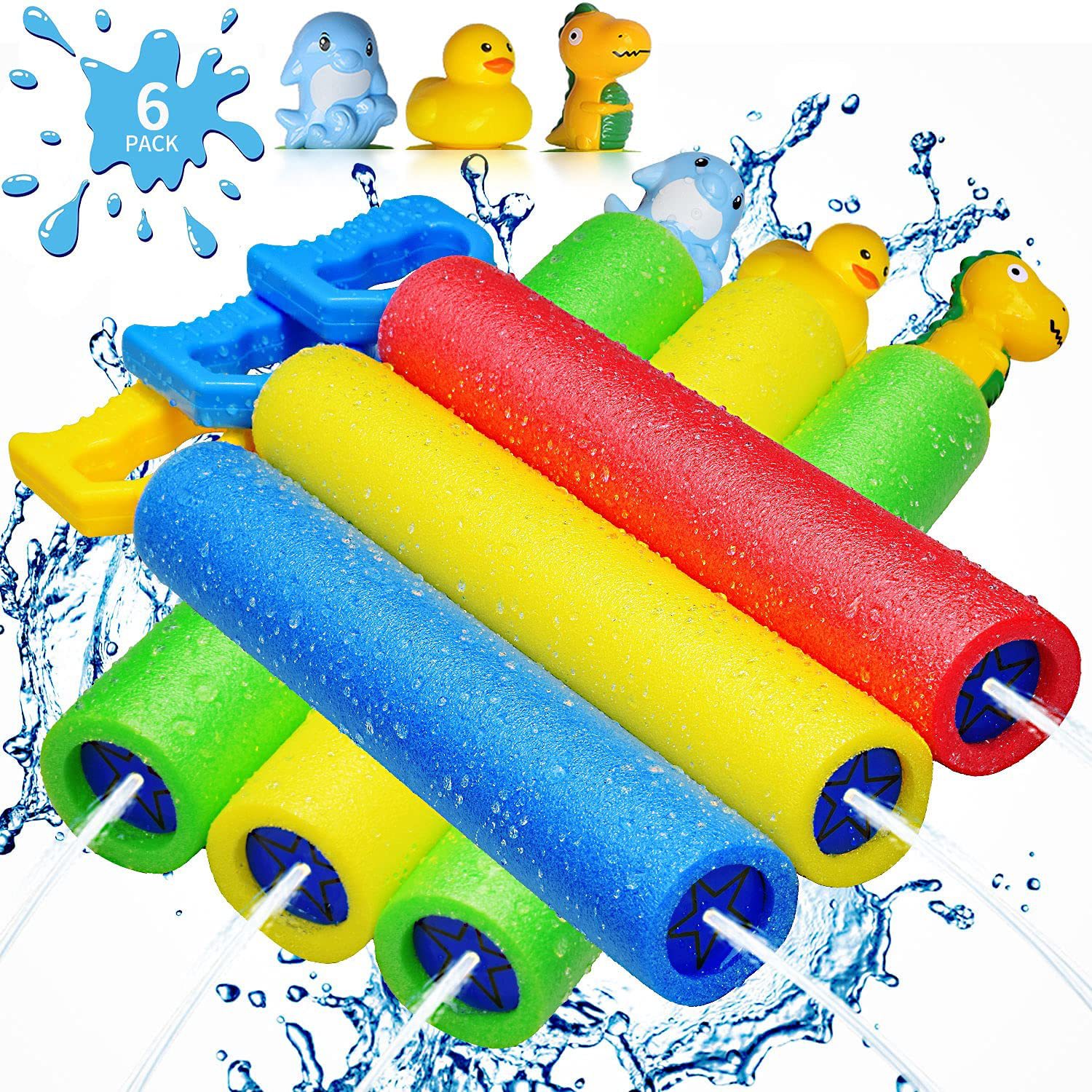 Cross-border new summer pull-out foam water gun, children's outdoor beach water play wholesale water cannon toys spray water
