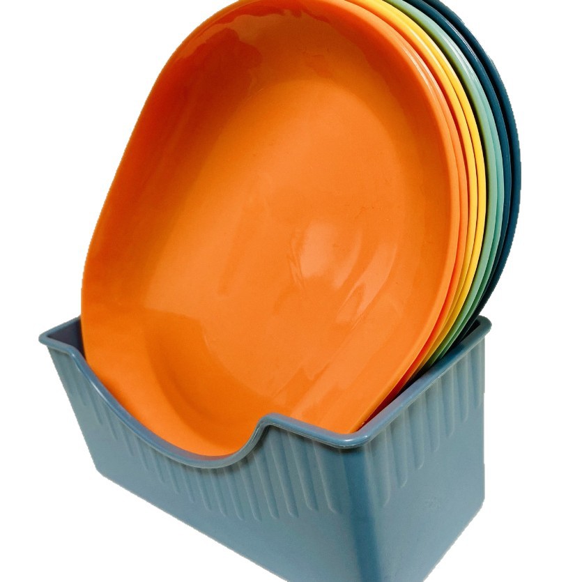 Plastic snack cake plates, dining table, children's garbage plates, cute bone-spitting plates, fruit plates, snack plates, portable wholesale Item Picture